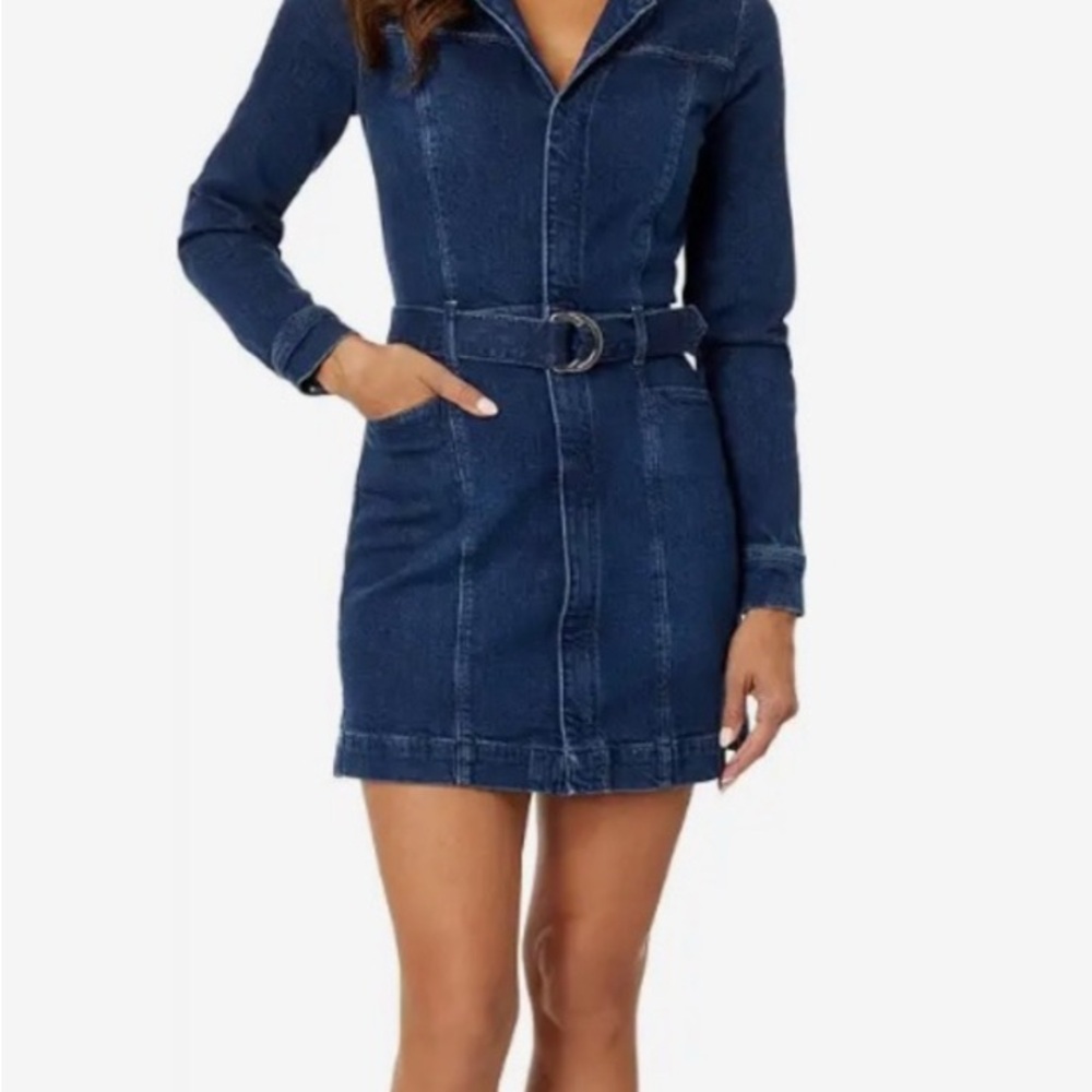 Denim Belted Dress